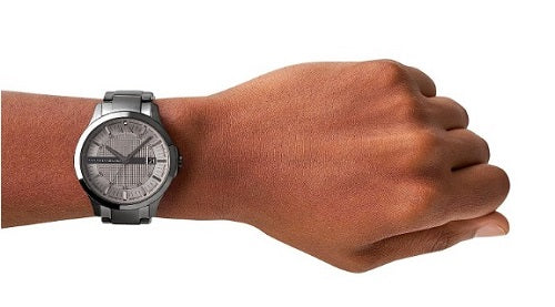 Armani Exchange Hampton AX2194 Men's Chronograph – Grey Dial with Matching Grey Stainless Steel Strap