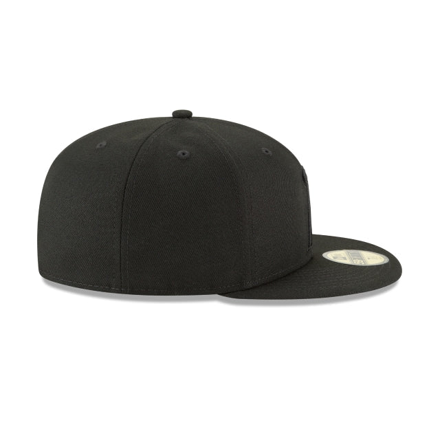 Los Angeles Angels Blackout Basic 59FIFTY Fitted Hat