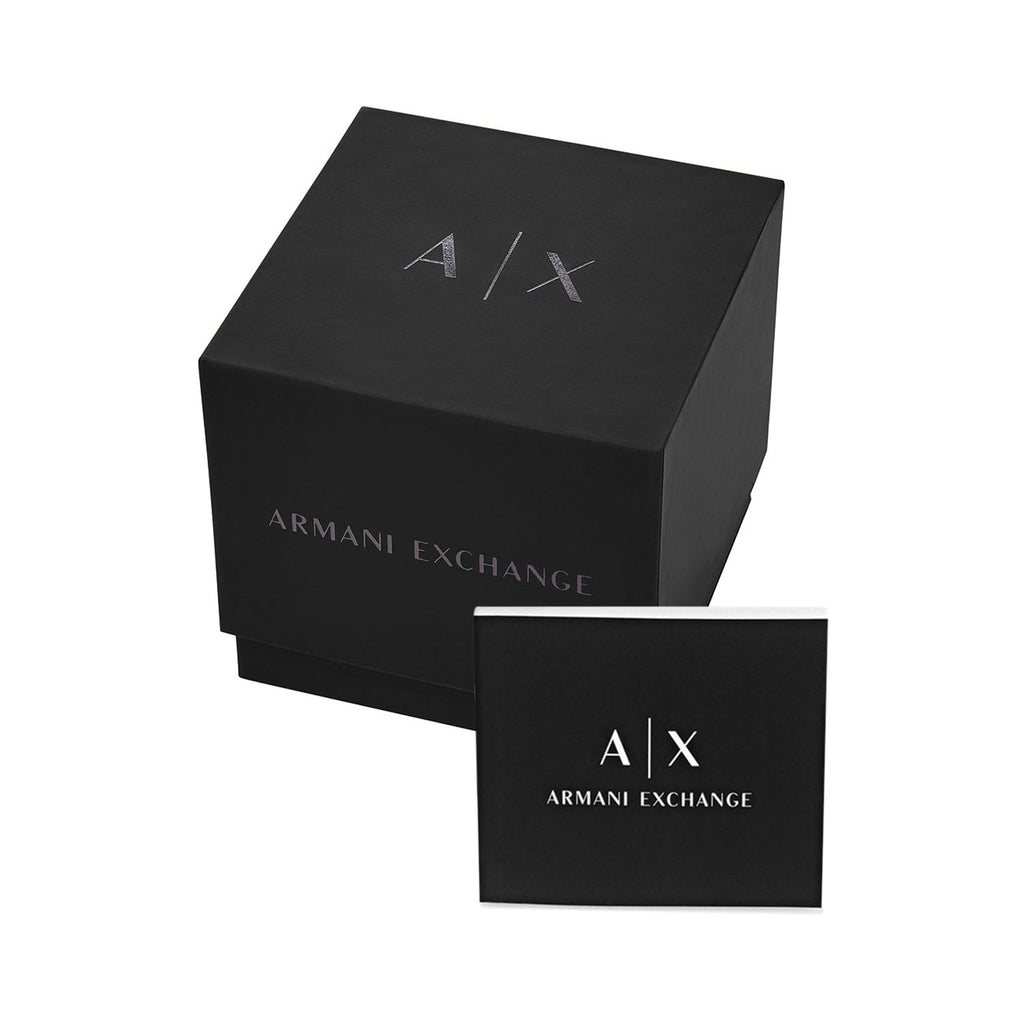 Armani Exchange Cayde AX2707 Men's Analog Watch – Gold Dial with Coordinated Gold Stainless Steel Strap
