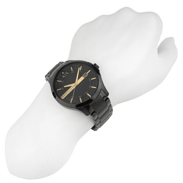 Armani Exchange Hampton AX2413 Men's Chronograph – Black Dial with Black Stainless Steel Strap