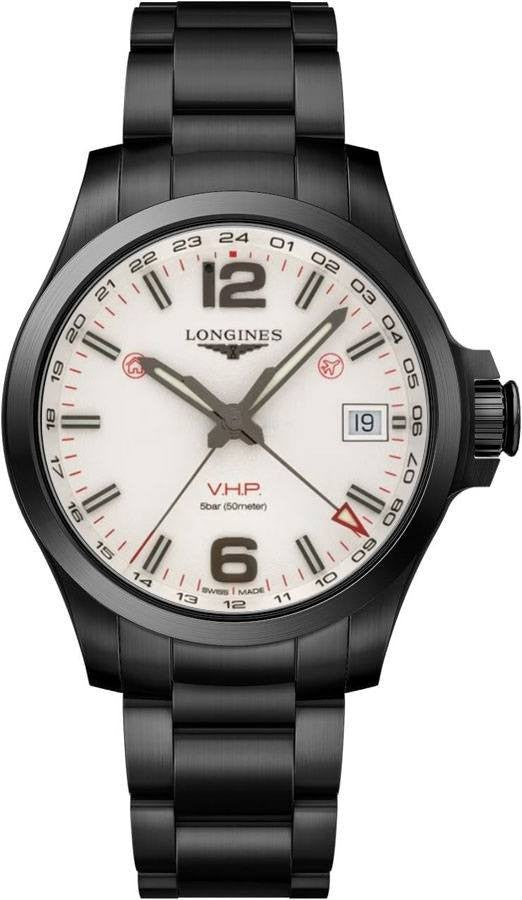 Longines Conquest V.H.P. GMT Silver Dial Men's Watch L3.718.2.76.6